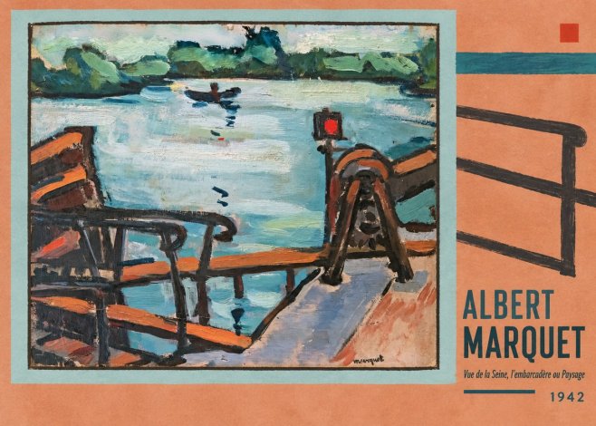 Albert Marquet Vue De La Seine, L'embarcadère Ou Paysage No6 - Plakát