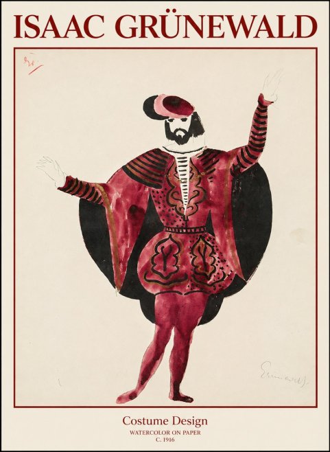 Isaac Grünewald Costume Design II No1 - Plakát