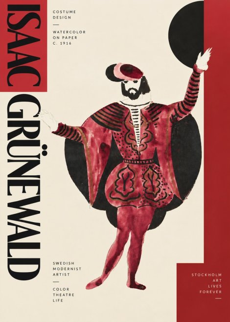 Isaac Grünewald Costume Design II No4 - Plakát