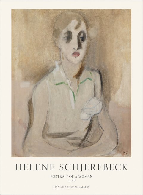 Helene Schjerfbeck Portrait of a Woman I No1 - Plakát