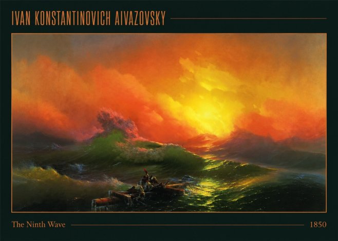 Ivan Konstantinovich Aivazovsky The Ninth Wave I No1 - Plakát