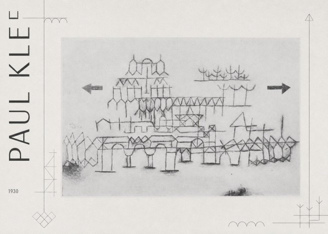 Paul Klee Architektur No3 - Plakát