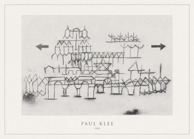 Paul Klee Architektur No4 - Plakát