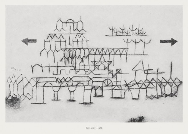 Paul Klee Architektur No5 - Plakát
