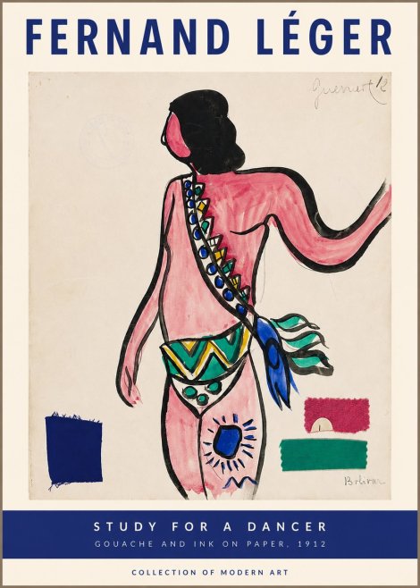 Fernand Léger Costume Design for 'Bolívar' No2 - Plakát