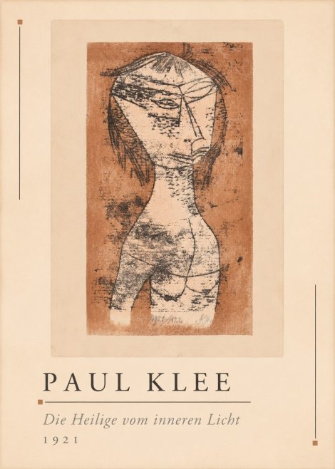 Paul Klee Die Heilige Vom Inneren Licht I No1 - Plakát
