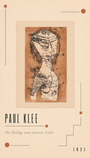 Paul Klee Die Heilige Vom Inneren Licht I No2 - Plakát