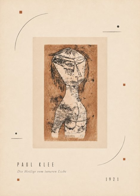 Paul Klee Die Heilige Vom Inneren Licht I No3 - Plakát