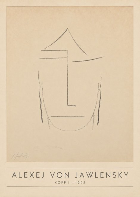 Alexej von Jawlensky Kopf I No1 - Plakát