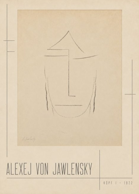 Alexej von Jawlensky Kopf I No2 - Plakát