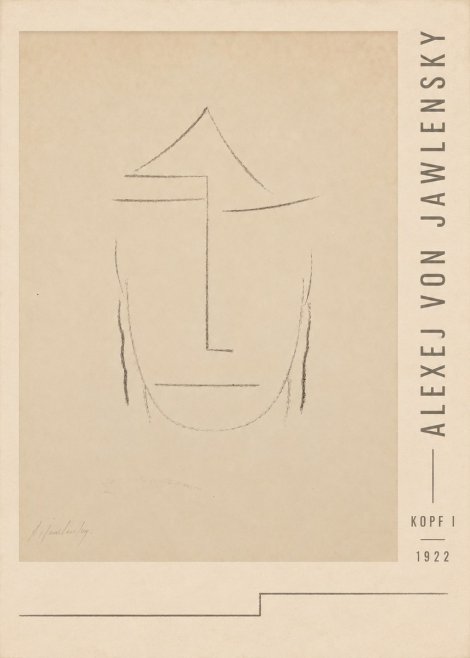 Alexej von Jawlensky Kopf I No3 - Plakát