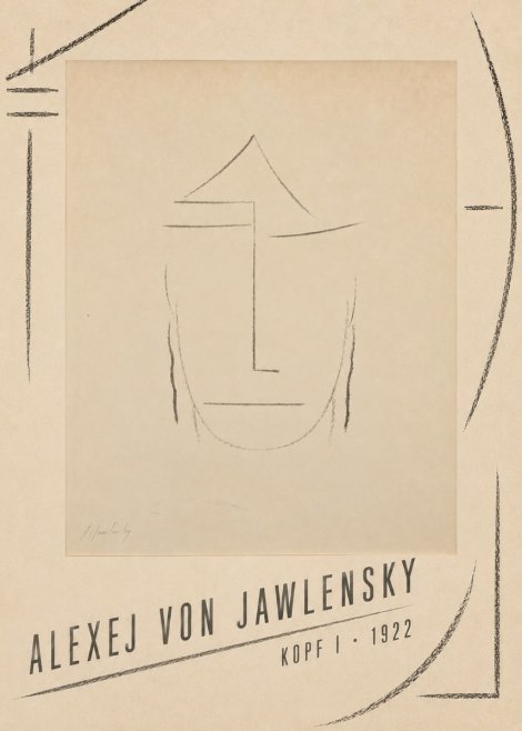 Alexej von Jawlensky Kopf I No4 - Plakát