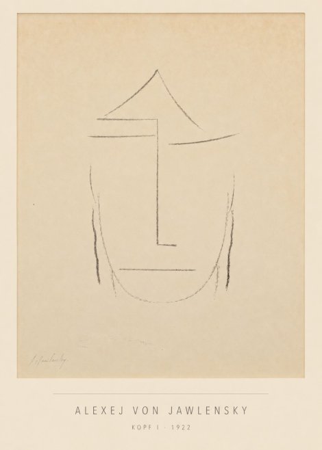 Alexej von Jawlensky Kopf I No5 - Plakát