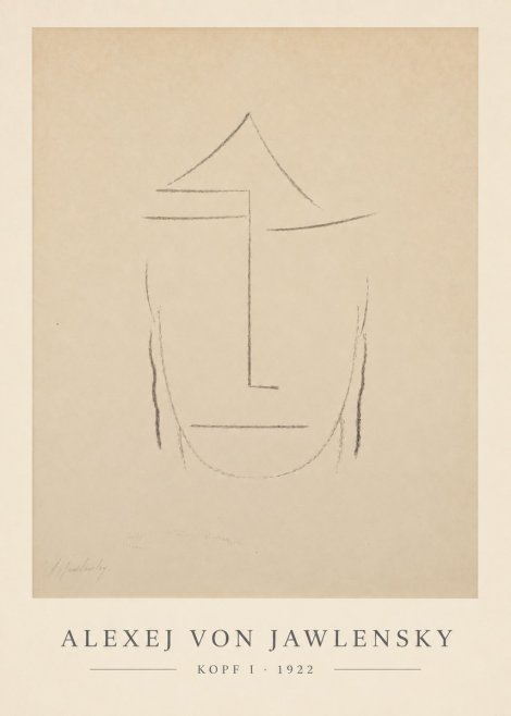 Alexej von Jawlensky Kopf I No6 - Plakát