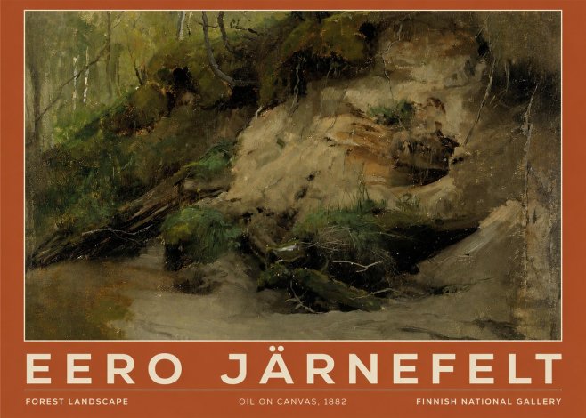 Eero Järnefelt Forest Landscape I No3 - Plakát
