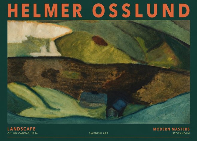Helmer Osslund Landscape No2 - Plakát