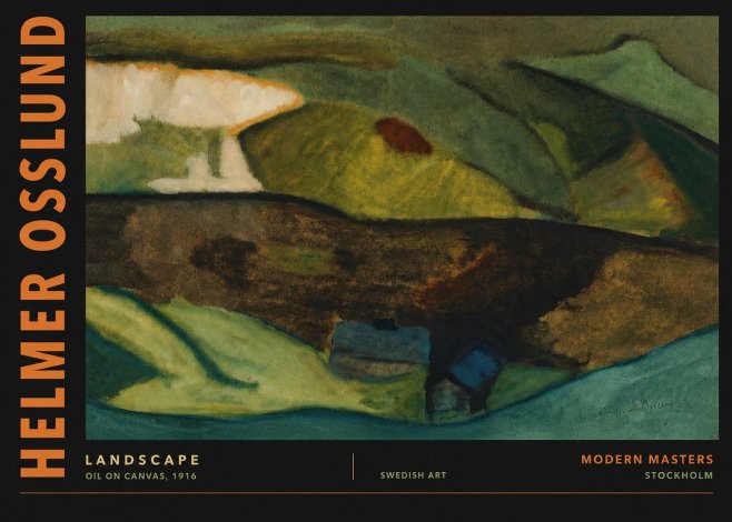 Helmer Osslund Landscape No4 - Plakát