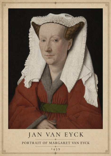 Jan van Eyck Portrait of Margaret Van Eyck I No1 - Plakát