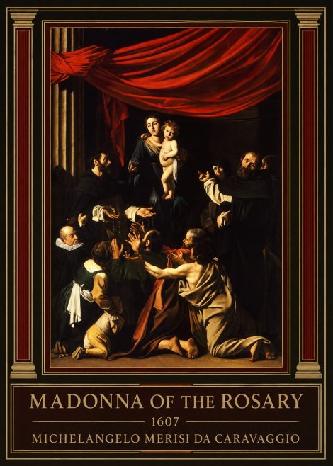 Michelangelo Merisi da Caravaggio Madonna of the Rosary No1 - Plakát