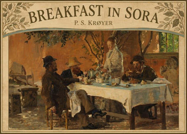 P.S. Krøyer Breakfast in Sora No5 - Plakát