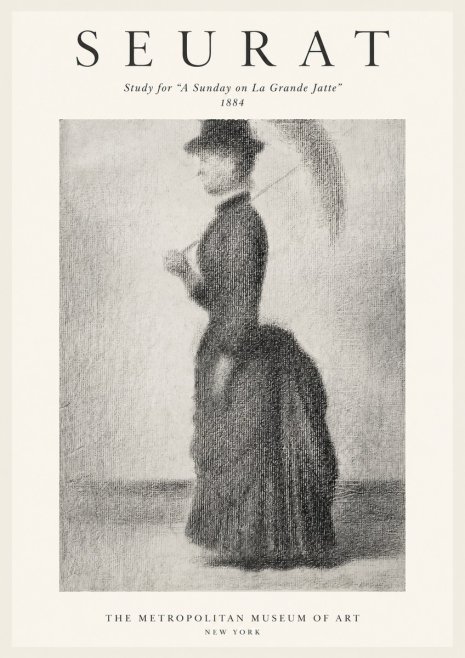 Seurat Study for "a Sunday on La Grande Jatte" No1 - Plakát