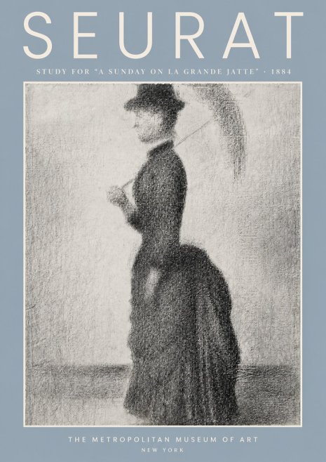 Seurat Study for "a Sunday on La Grande Jatte" No3 - Plakát
