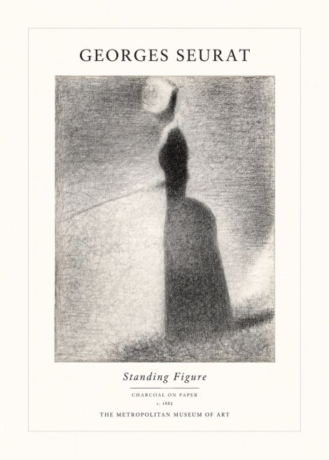 Seurat Standing Figure No1 - Plakát