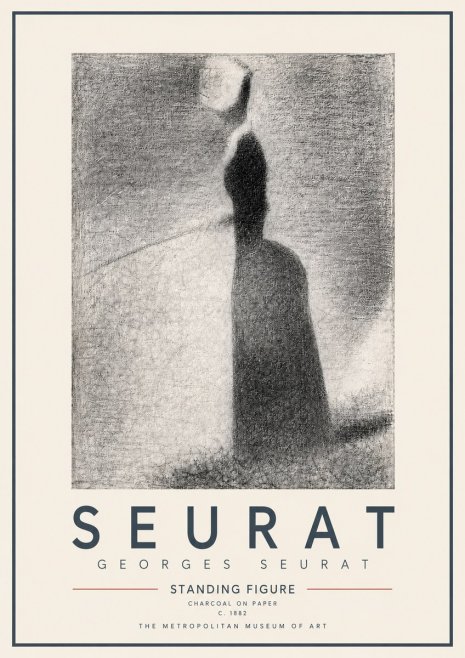 Seurat Standing Figure No4 - Plakát