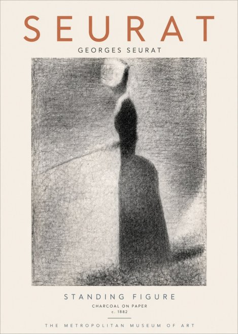 Seurat Standing Figure No6 - Plakát