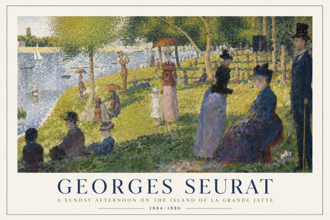 Seurat A Sunday Afternoon on the Island of La Grande Jatte I No4 - Plakát