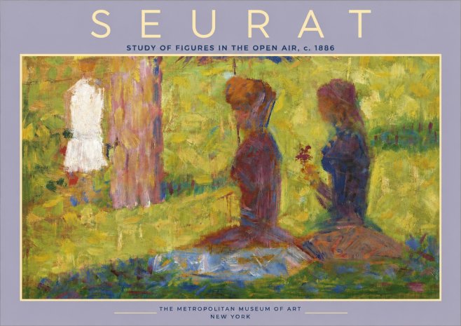 Seurat Study of Figures in the Open Air, C. 1886 No4 - Plakát