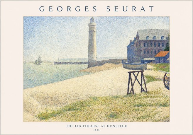 Seurat The Lighthouse at Honfleur No1 - Plakát