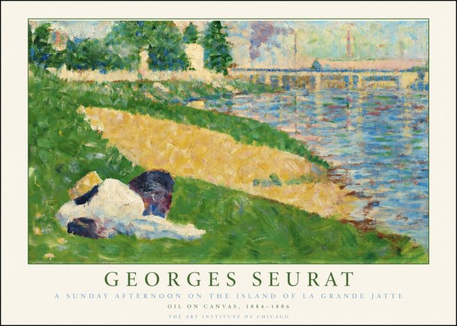 Seurat A Sunday Afternoon on the Island of La Grande Jatte II No2 - Plakát