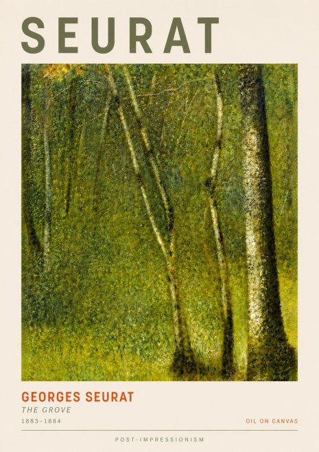 Seurat The Grove No5 - Plakát