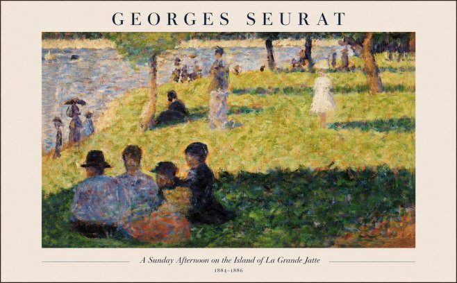 Seurat A Sunday Afternoon on the Island of La Grande Jatte IV No1 - Plakát