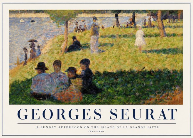 Seurat A Sunday Afternoon on the Island of La Grande Jatte IV No3 - Plakát