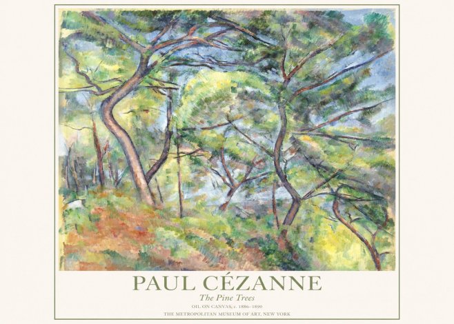 Paul Cézanne The Pine Trees No1 - Plakát