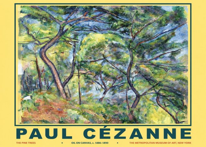 Paul Cézanne The Pine Trees No2 - Plakát