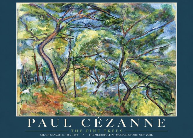 Paul Cézanne The Pine Trees No3 - Plakát