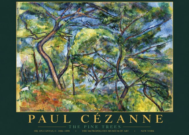Paul Cézanne The Pine Trees No5 - Plakát
