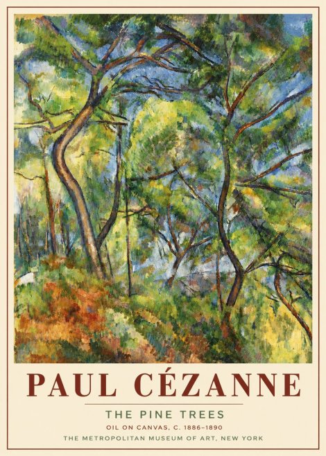 Paul Cézanne The Pine Trees No6 - Plakát