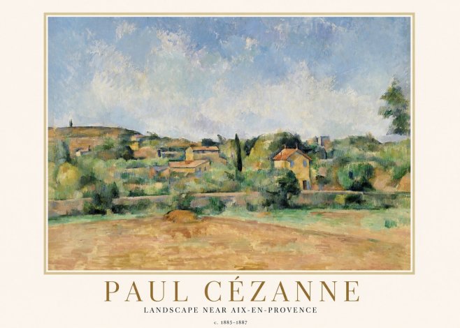 Paul Cézanne Landscape Near Aix-en-provence I No1 - Plakát