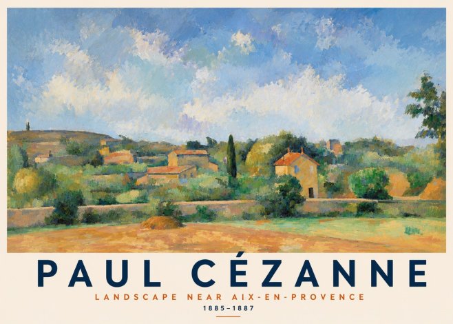 Paul Cézanne Landscape Near Aix-en-provence I No2 - Plakát