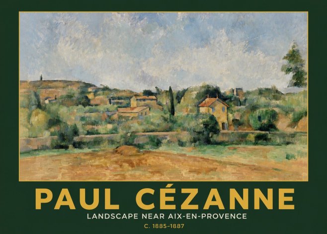Paul Cézanne Landscape Near Aix-en-provence I No3 - Plakát
