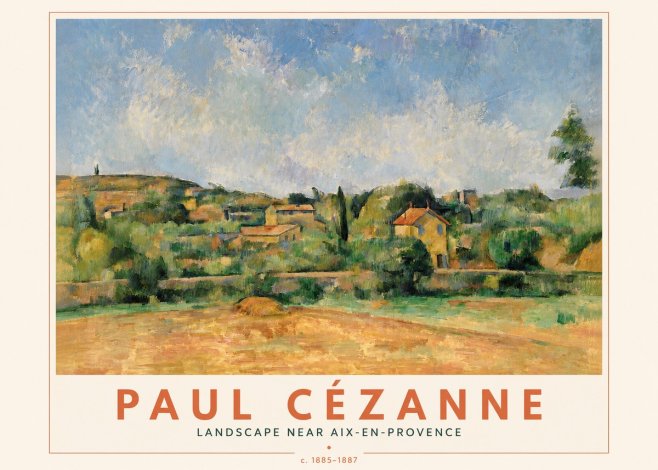 Paul Cézanne Landscape Near Aix-en-provence I No4 - Plakát