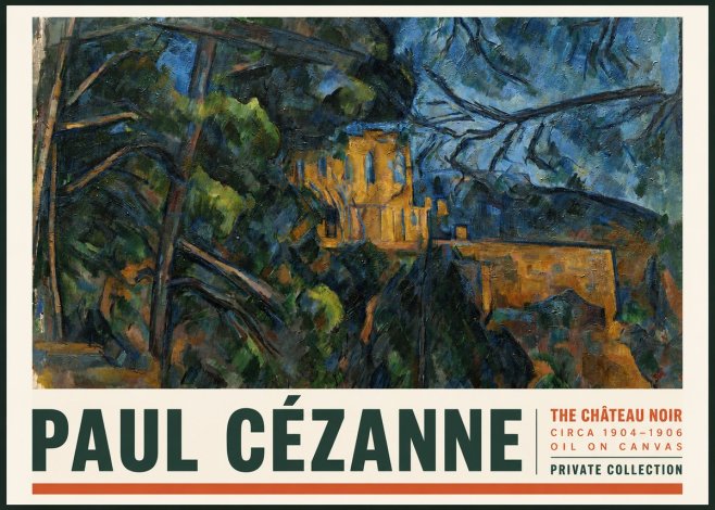 Paul Cézanne The Château Noir No2 - Plakát
