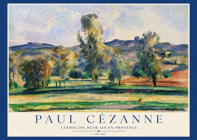 Paul Cézanne Landscape Near Aix-en-provence II No3 - Plakát