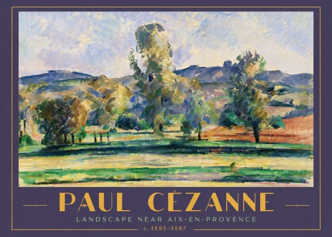 Paul Cézanne Landscape Near Aix-en-provence II No5 - Plakát