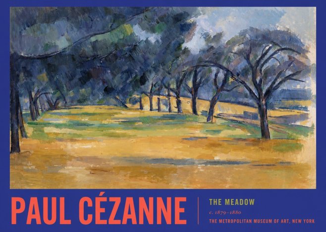 Paul Cézanne The Meadow No2 - Plakát