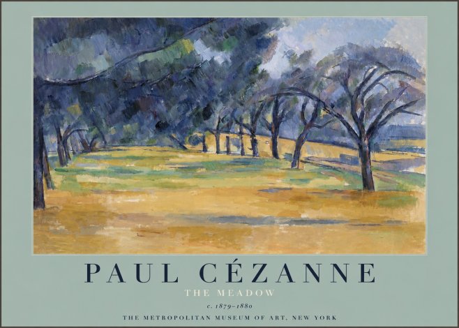 Paul Cézanne The Meadow No3 - Plakát